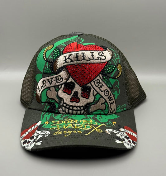 Ed Hardy LKS スカル トラッカーキャップ
Y2K ラインストーン