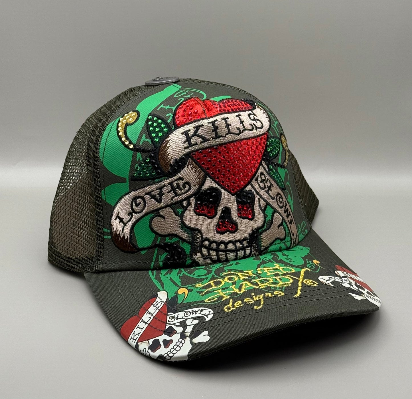 Ed Hardy LKS スカル トラッカーキャップ
Y2K ラインストーン