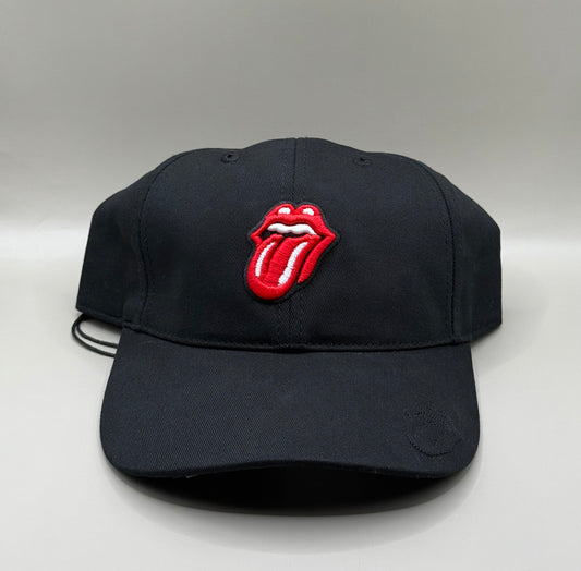 KITH × The Rolling Stones ロゴ刺繍 キャップ ブラック