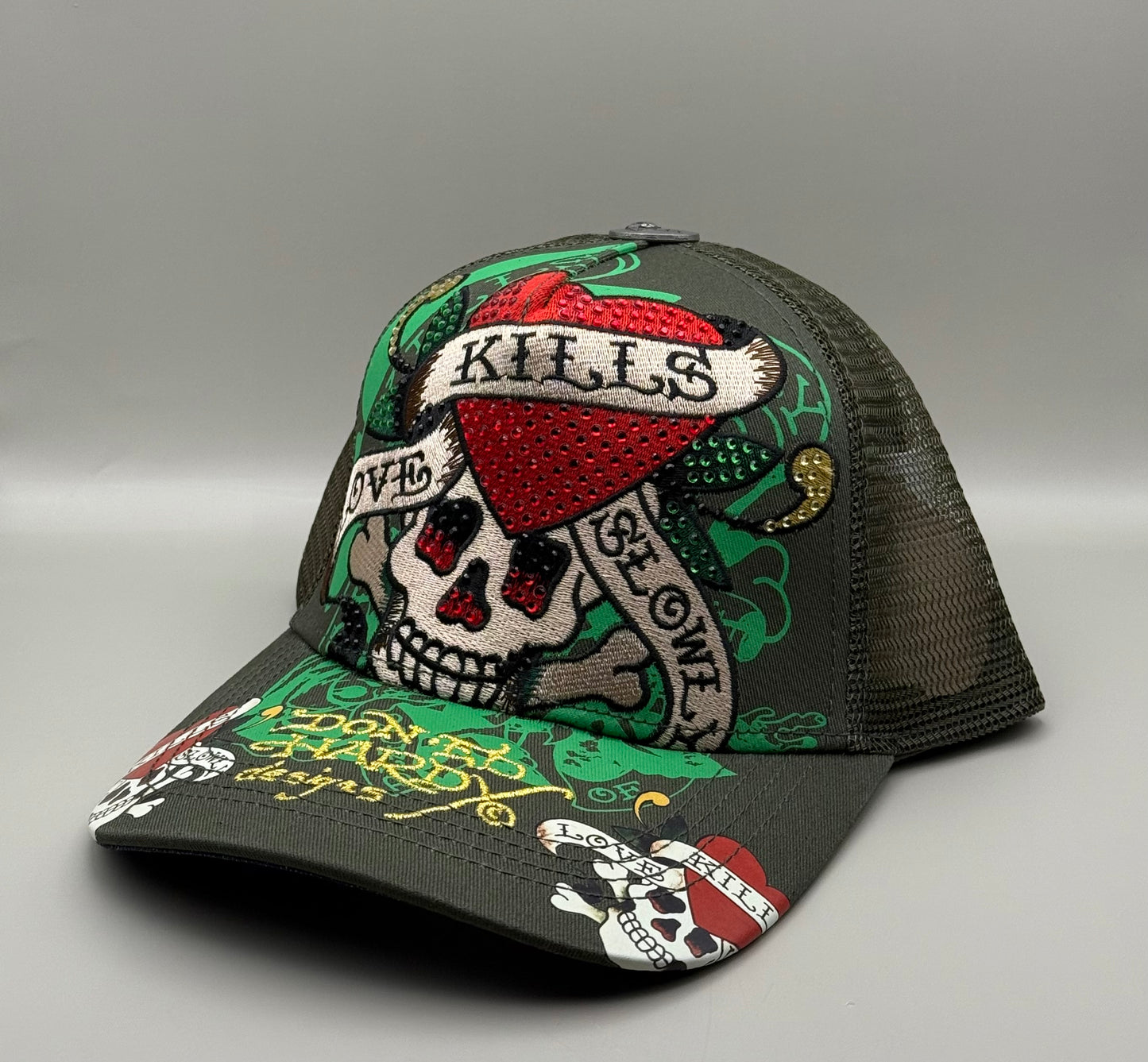 Ed Hardy LKS スカル トラッカーキャップ
Y2K ラインストーン